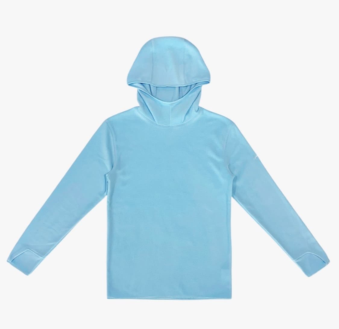 지초이컴포트 25-004 플리스 후드 스카이블루 상품이미지1