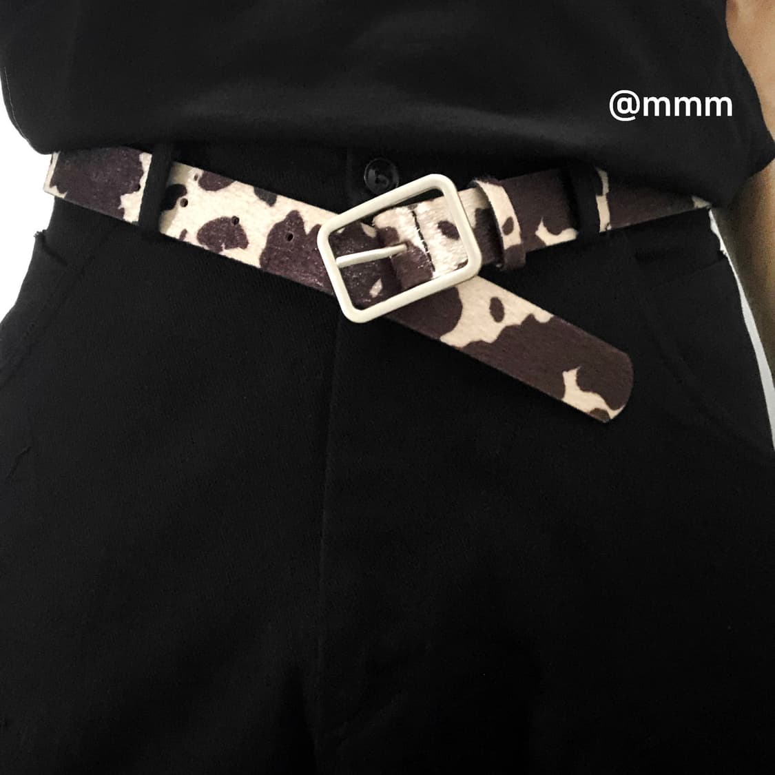 [Unisex] 카우헤어 송치털 벨트🐄 상품이미지1