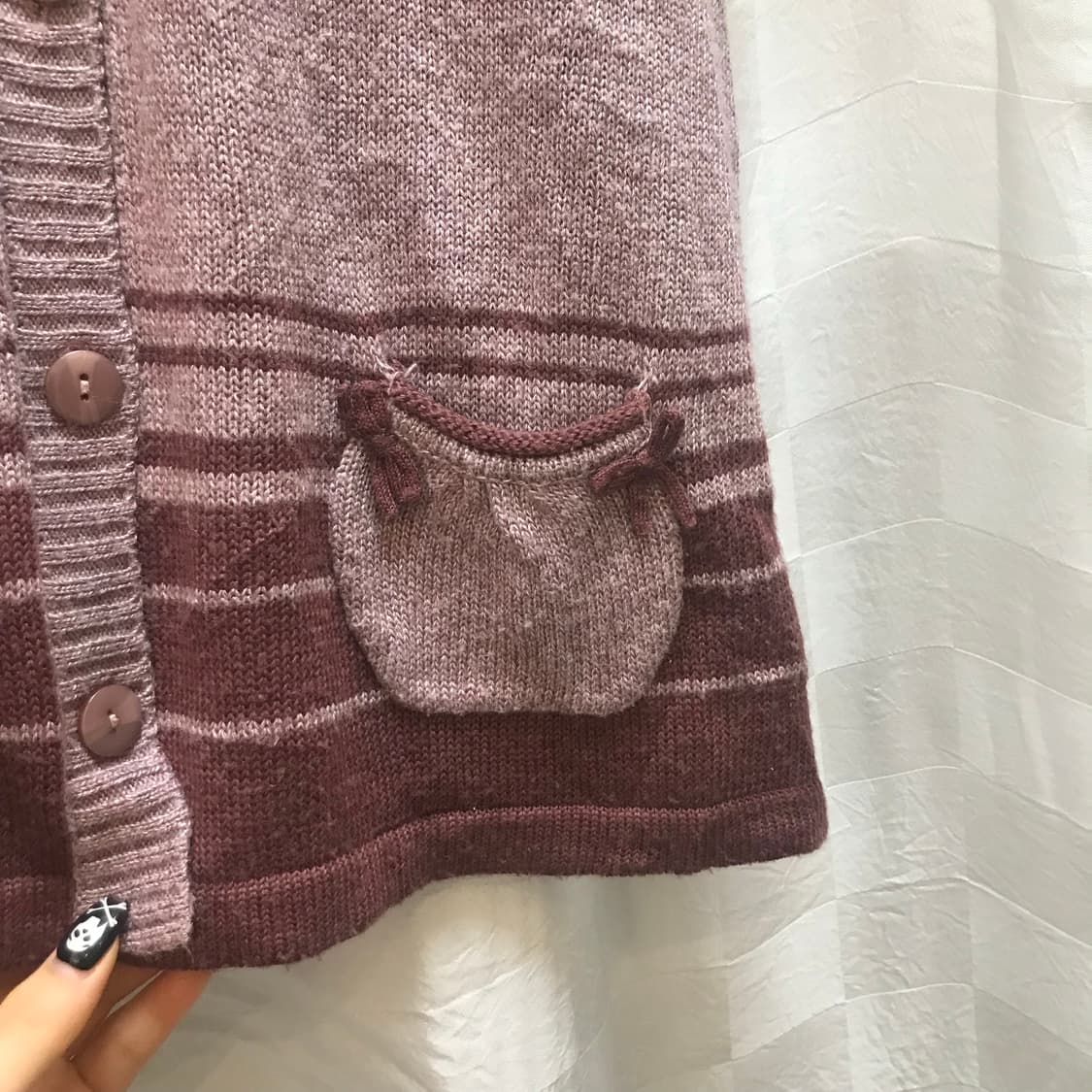 JPN Vintage 하구미 모리걸 페어리 니트 블라우스 상품이미지5