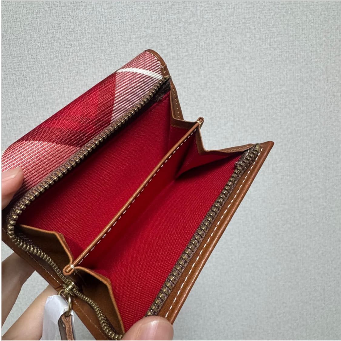 비비안웨스트우드 아카이브 패브릭 레더 하프월렛 반지갑 상품이미지6