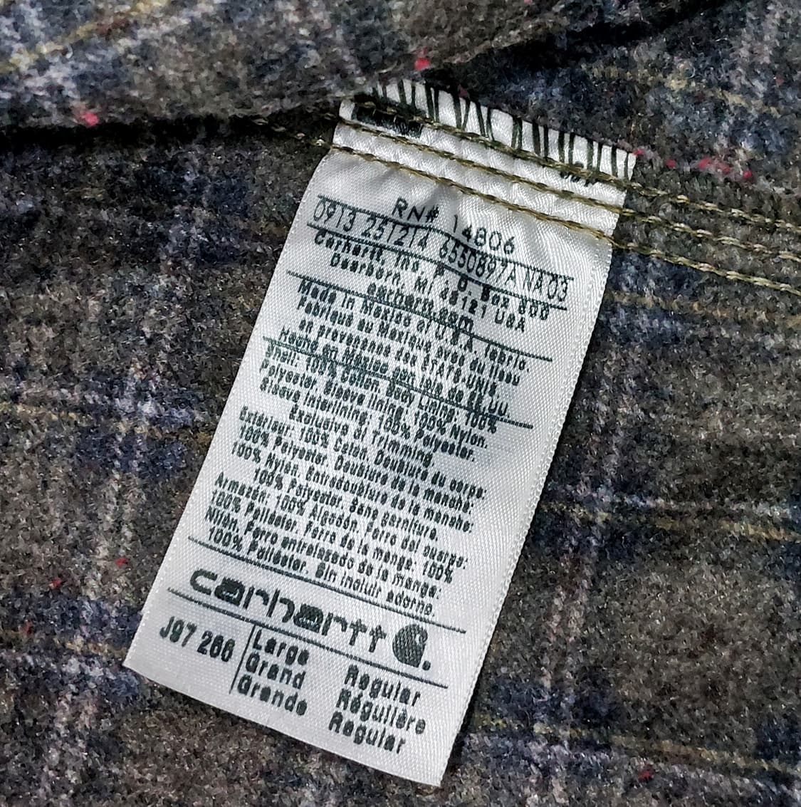 칼하트 디트로이트 j97 266 코튼우드 L (105) 상품이미지8