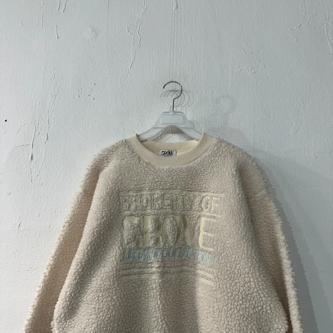 GROVE 그로브 플리스 맨투맨 상품이미지2