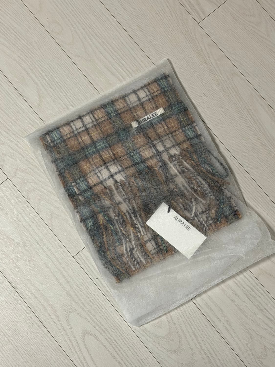 오라리 캐시미어 머플러 25fw 새상품 상품이미지1