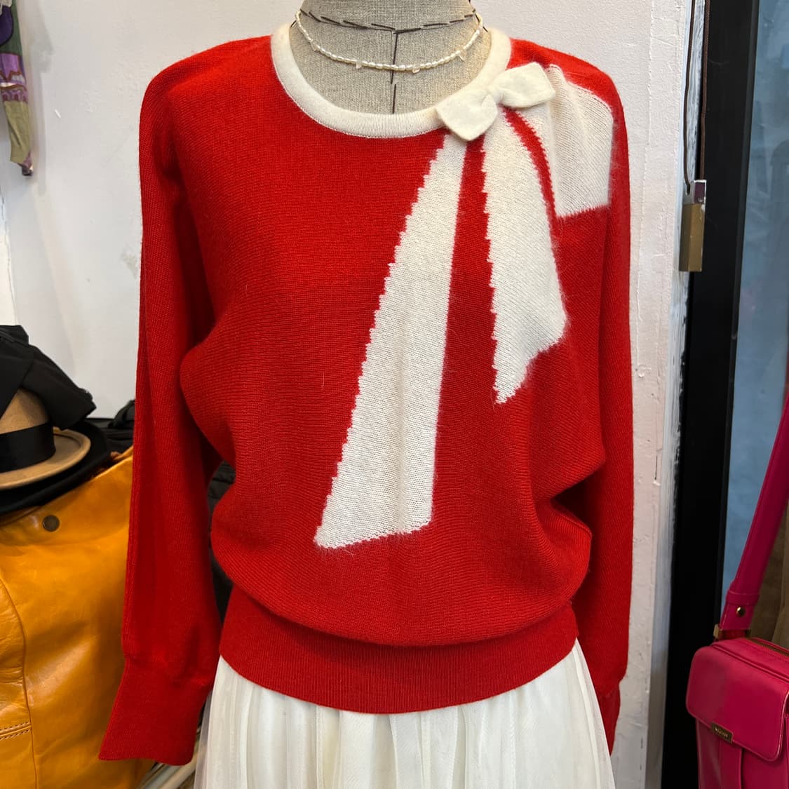 앙고라 리본 니트 상품이미지5