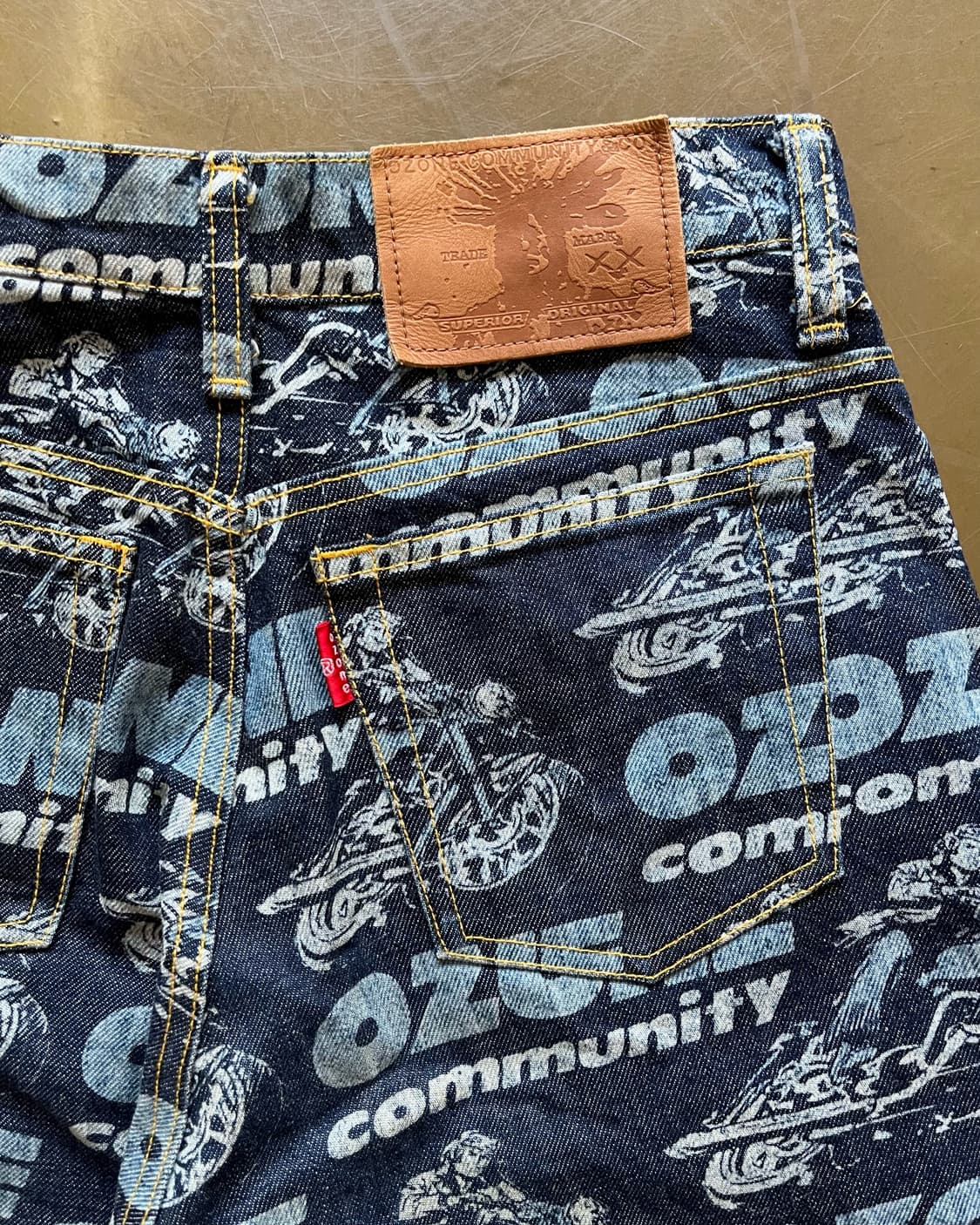 1990s OZONE COMMUNITY Full Print Denim  상품이미지7