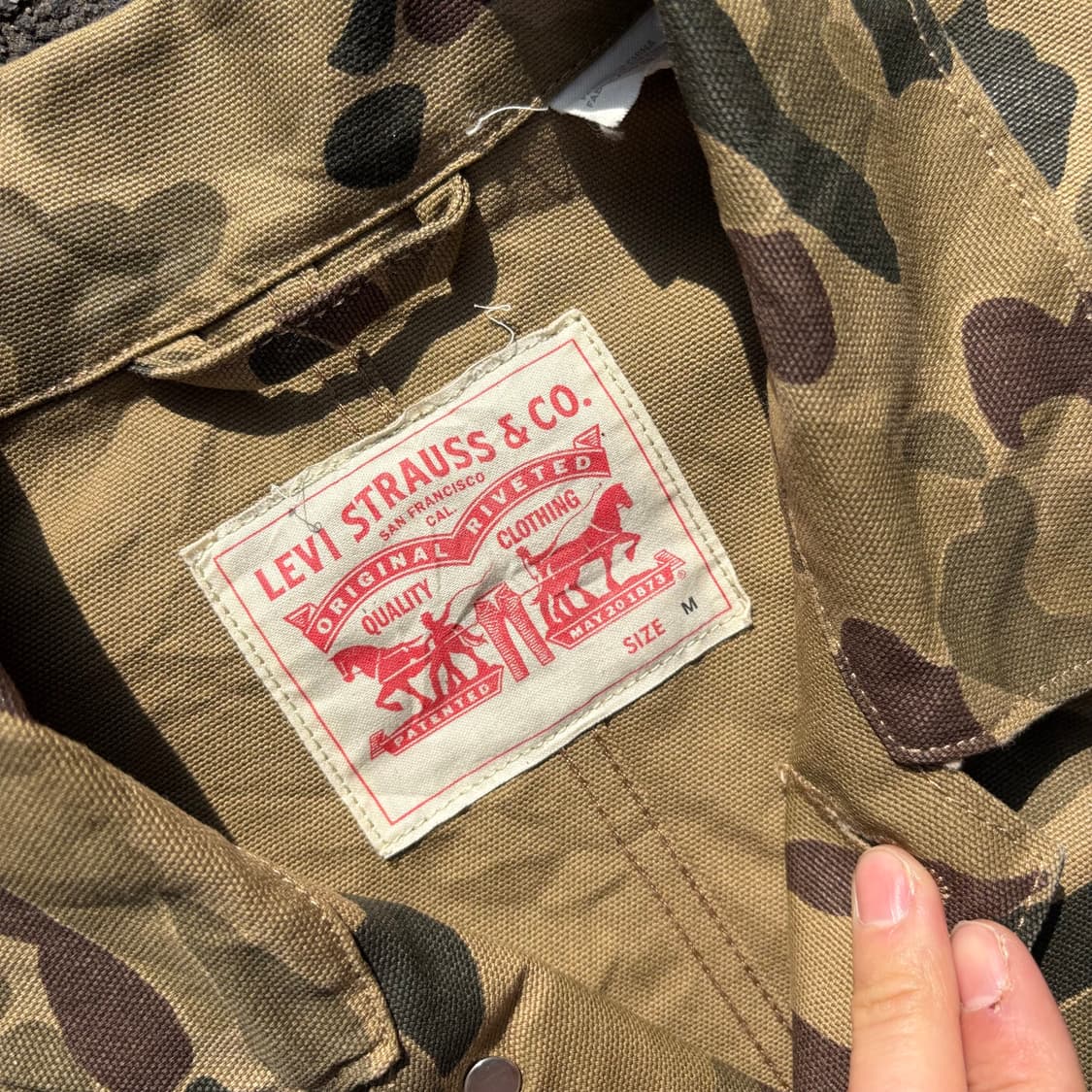 리바이스 카모 초어 자켓 상품이미지3