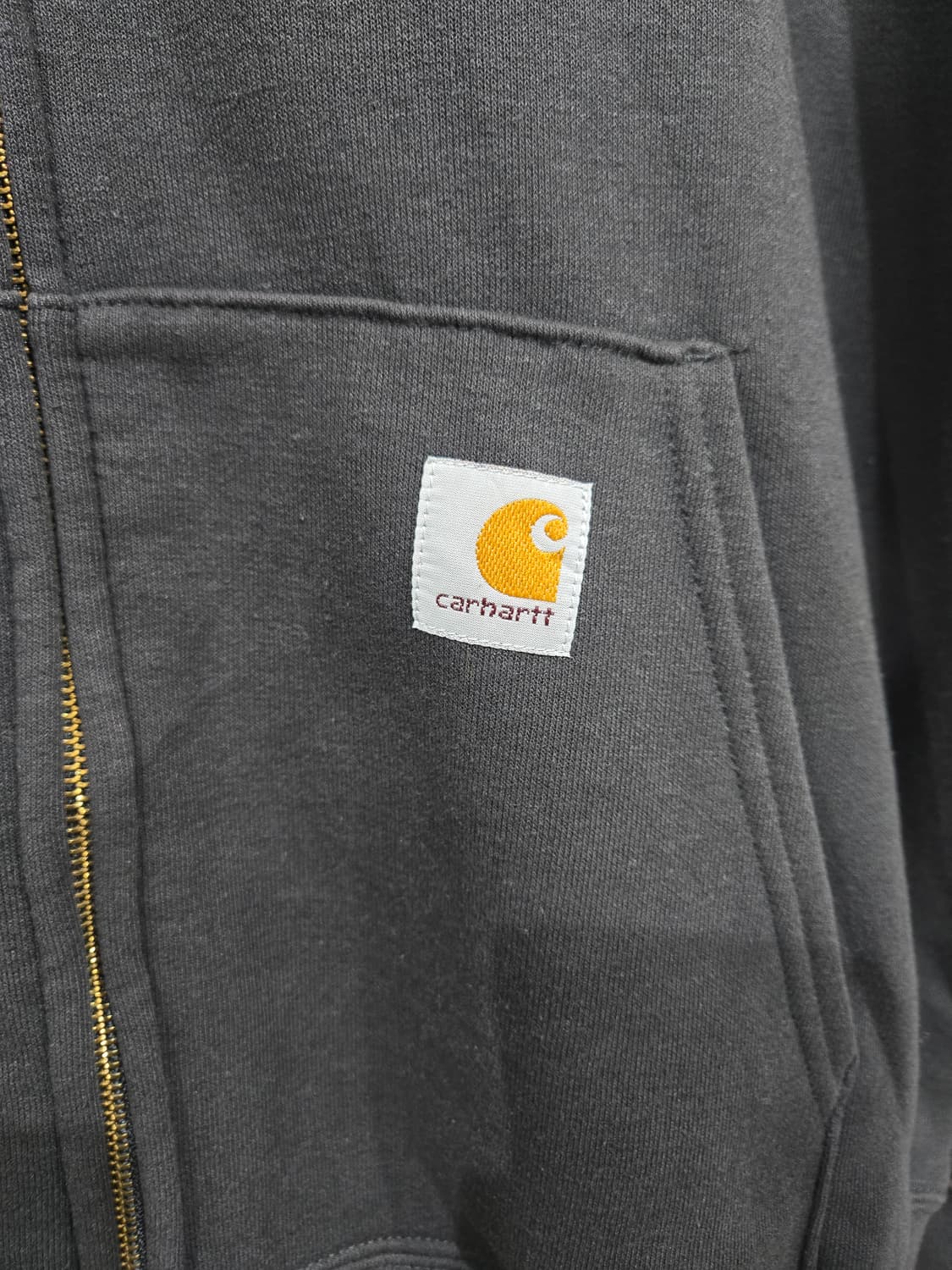 칼하트 블랙 후드 집업 상품이미지6