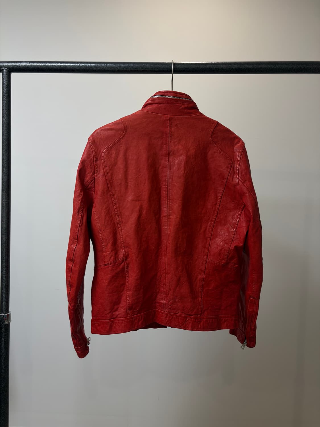 (102) 레드 락시크 이탈리아 램스킨 자켓 상품이미지2