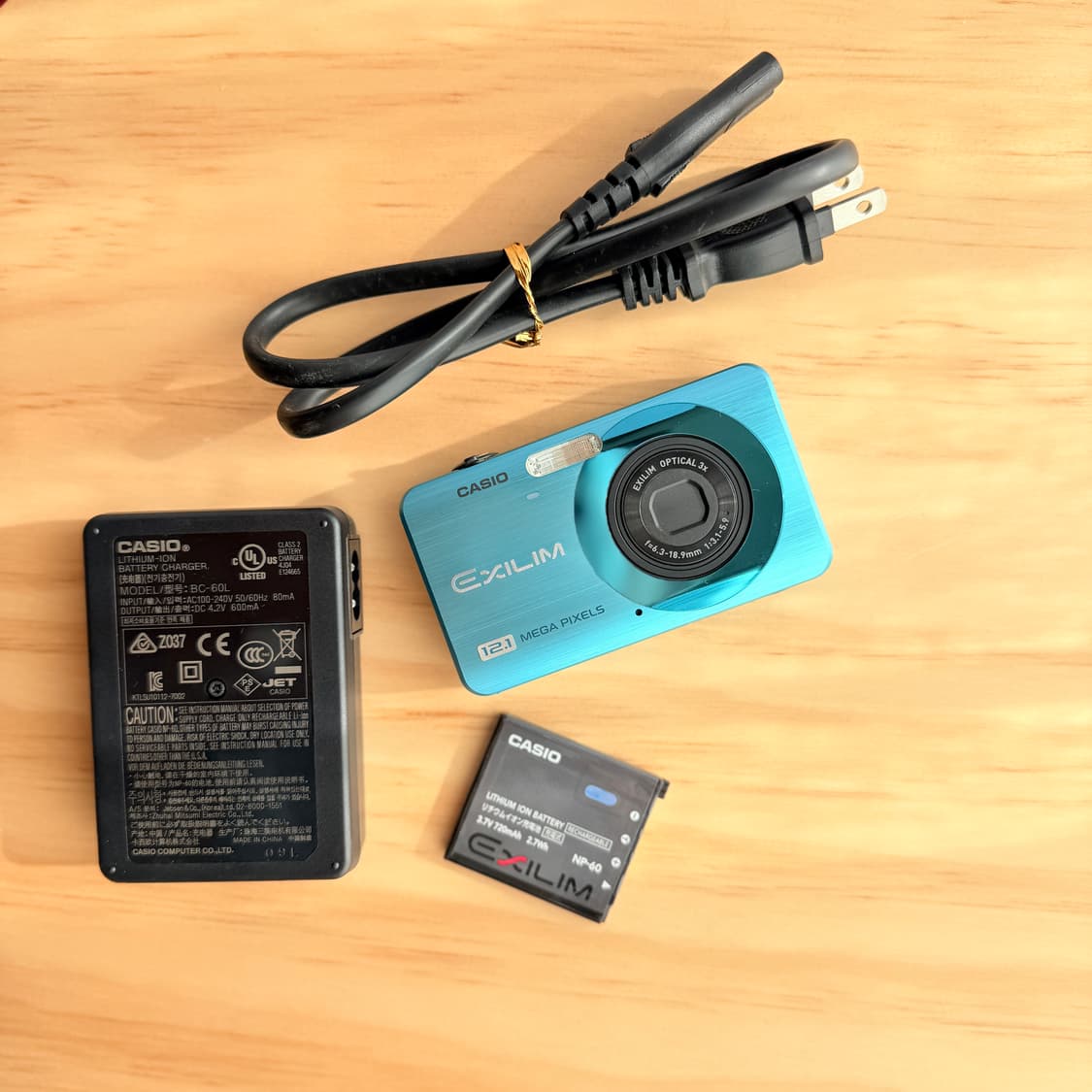 💙 미품 카시오 엑슬림 EX-Z90 아쿠아블루💙 상품이미지8