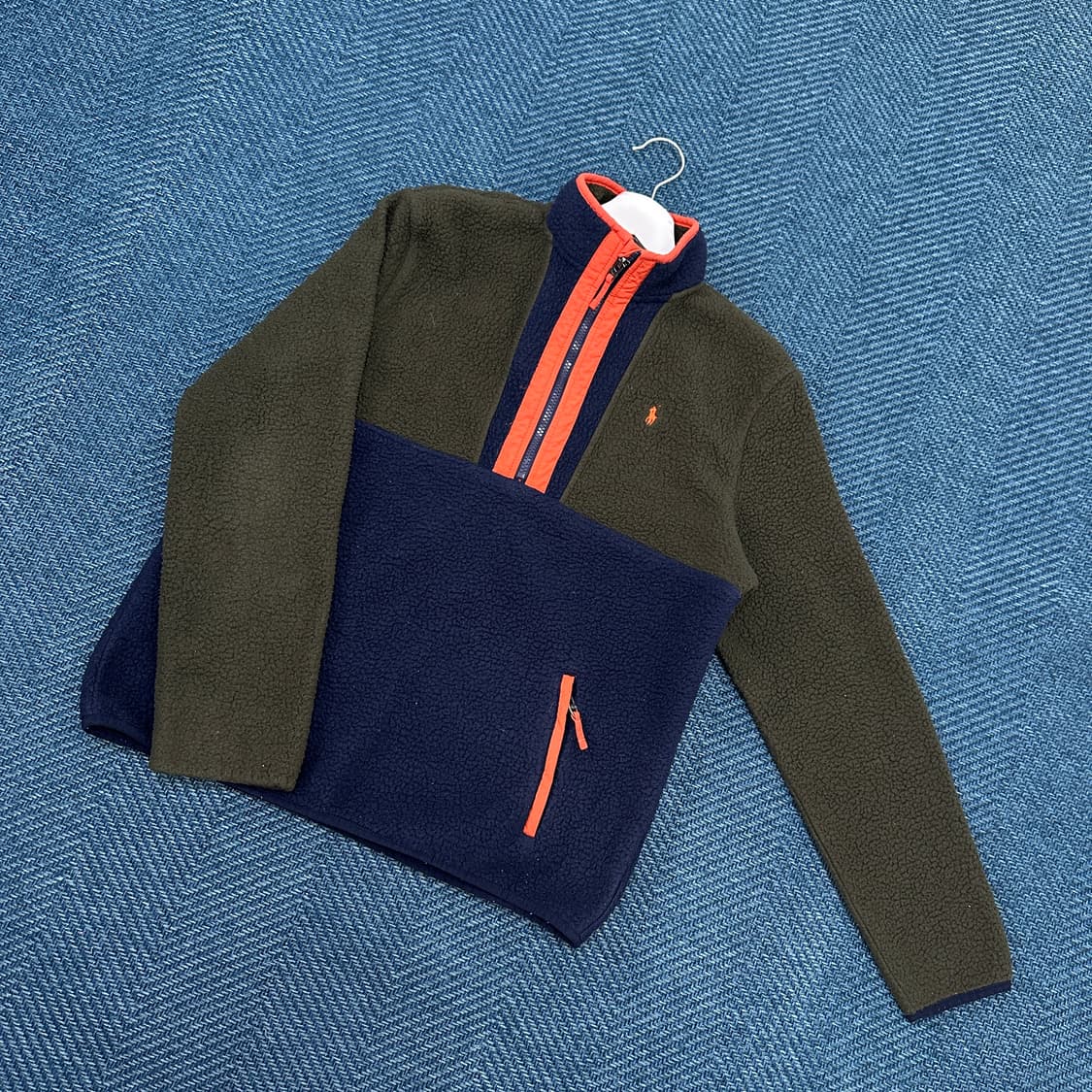 [18-20XL] 폴로 반집업 플리스 상품이미지1