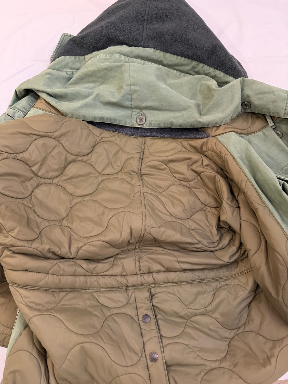 캐피탈 컨트리 져니 리메이크 퀼팅 링코트 올리브 상품이미지10