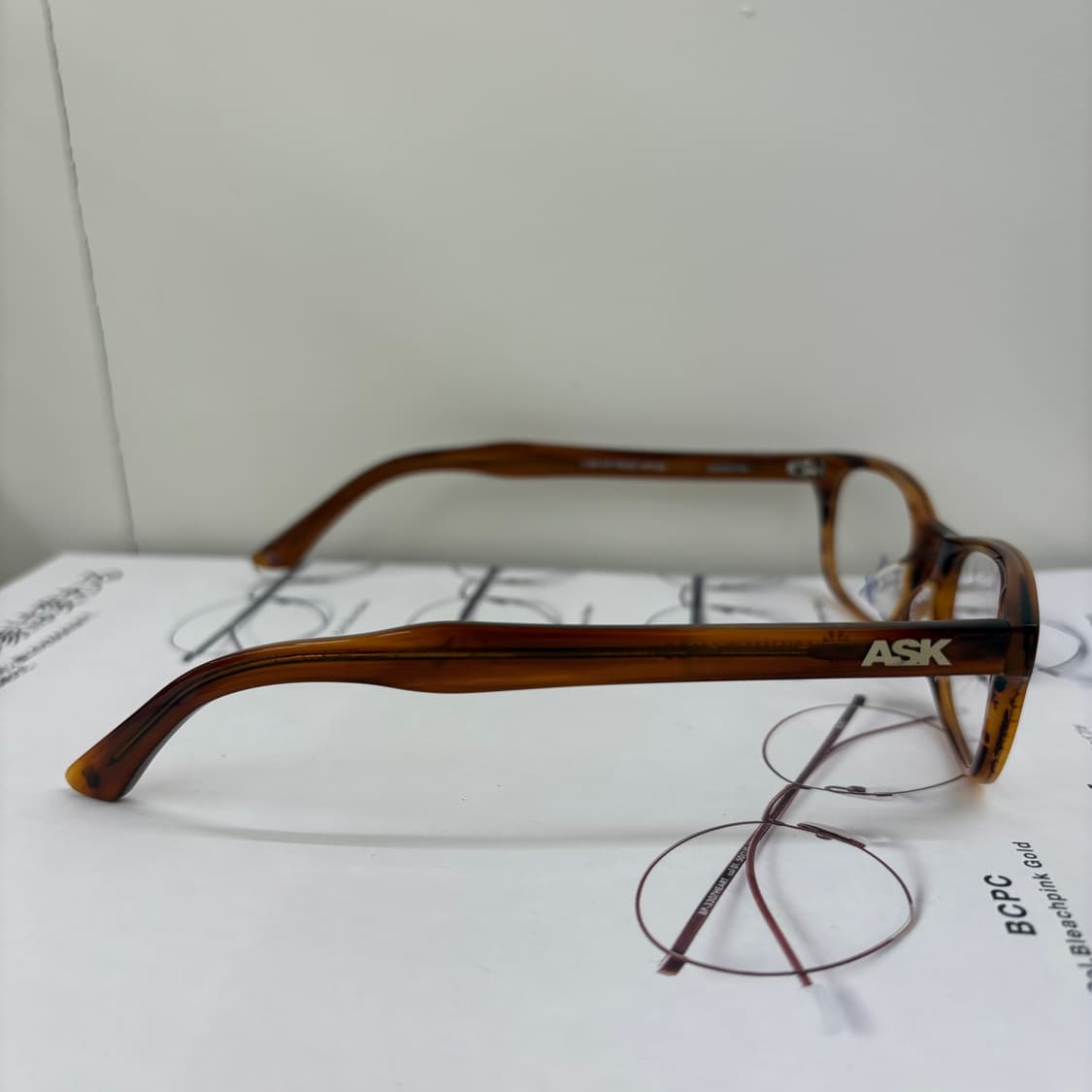 ASK 브라운 뿔테 빈티지안경 상품이미지4