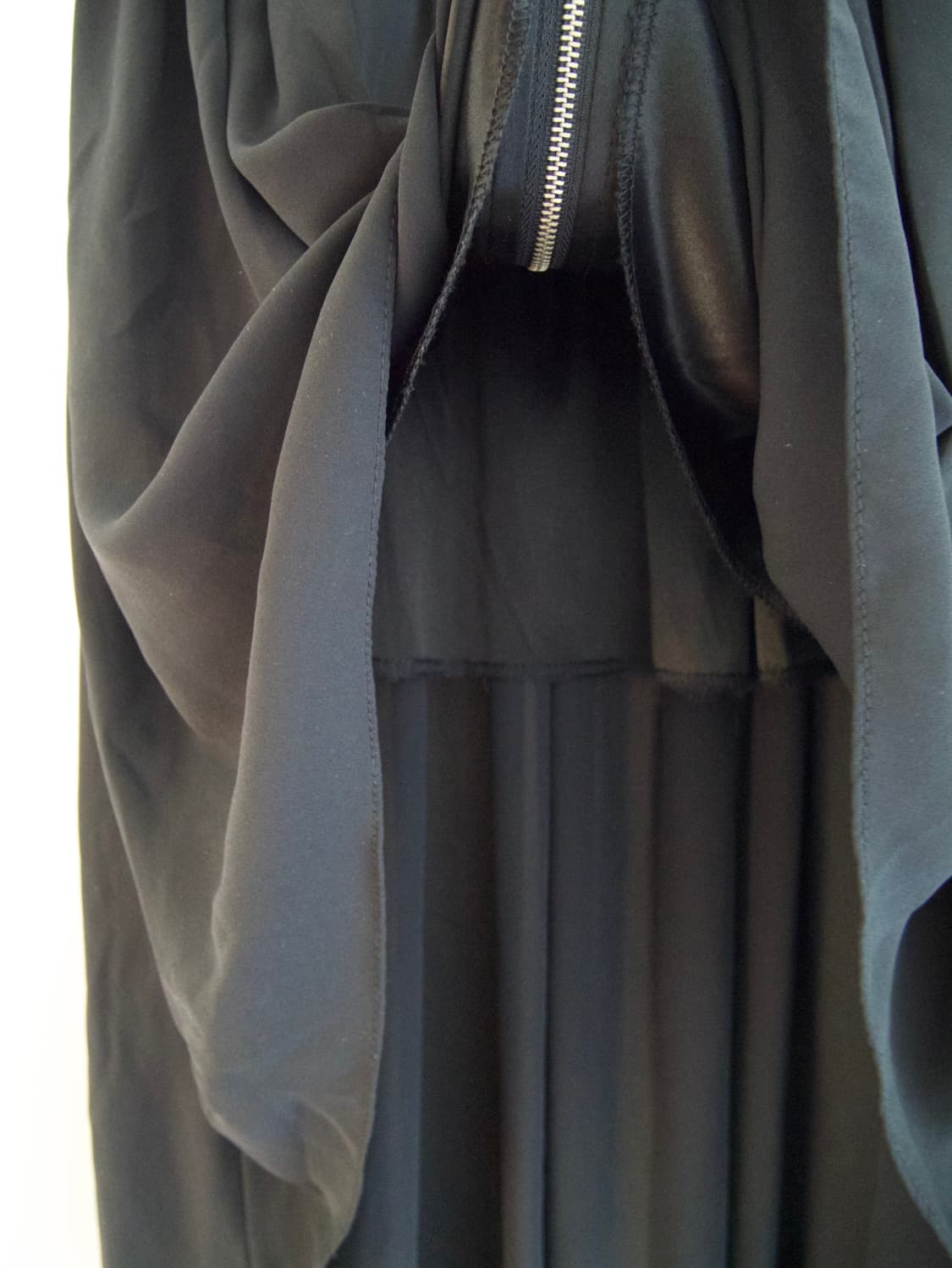 Drape zip unbalance skirt 상품이미지5