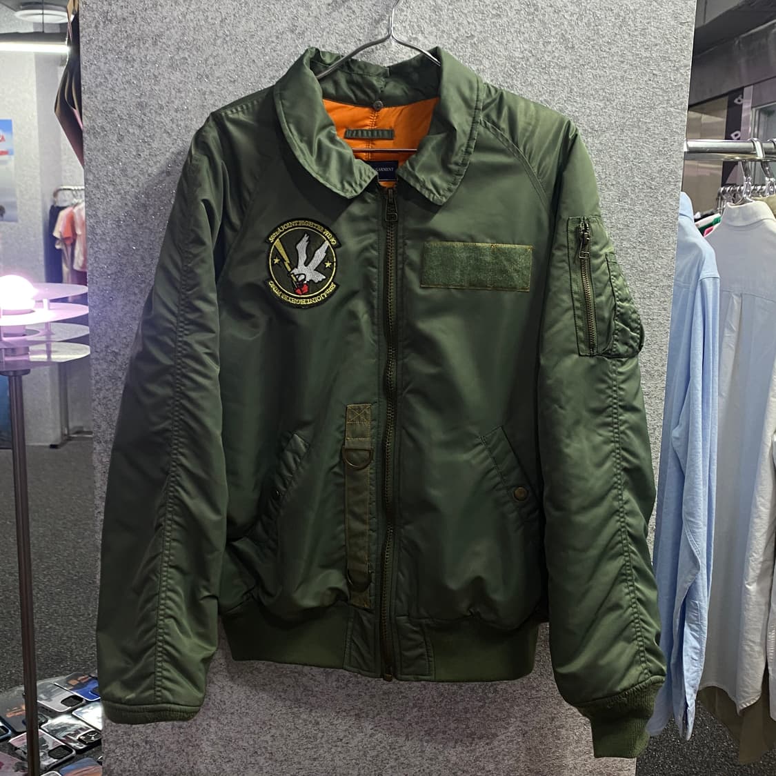 빈티지 패치 빅로고 ma-1 B2823 상품이미지2