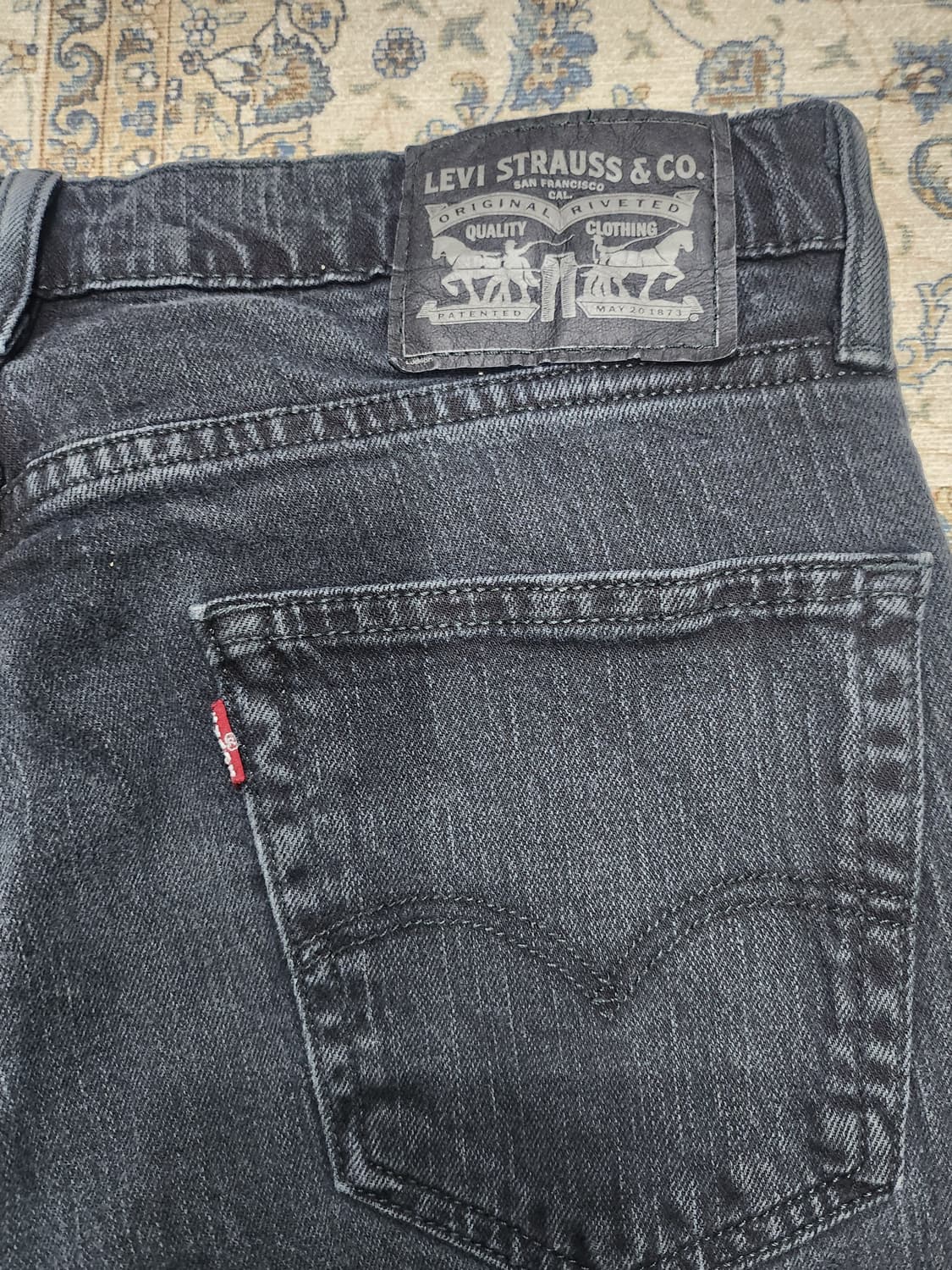 리바이스 블랙 데님 팬츠 33-30 상품이미지2