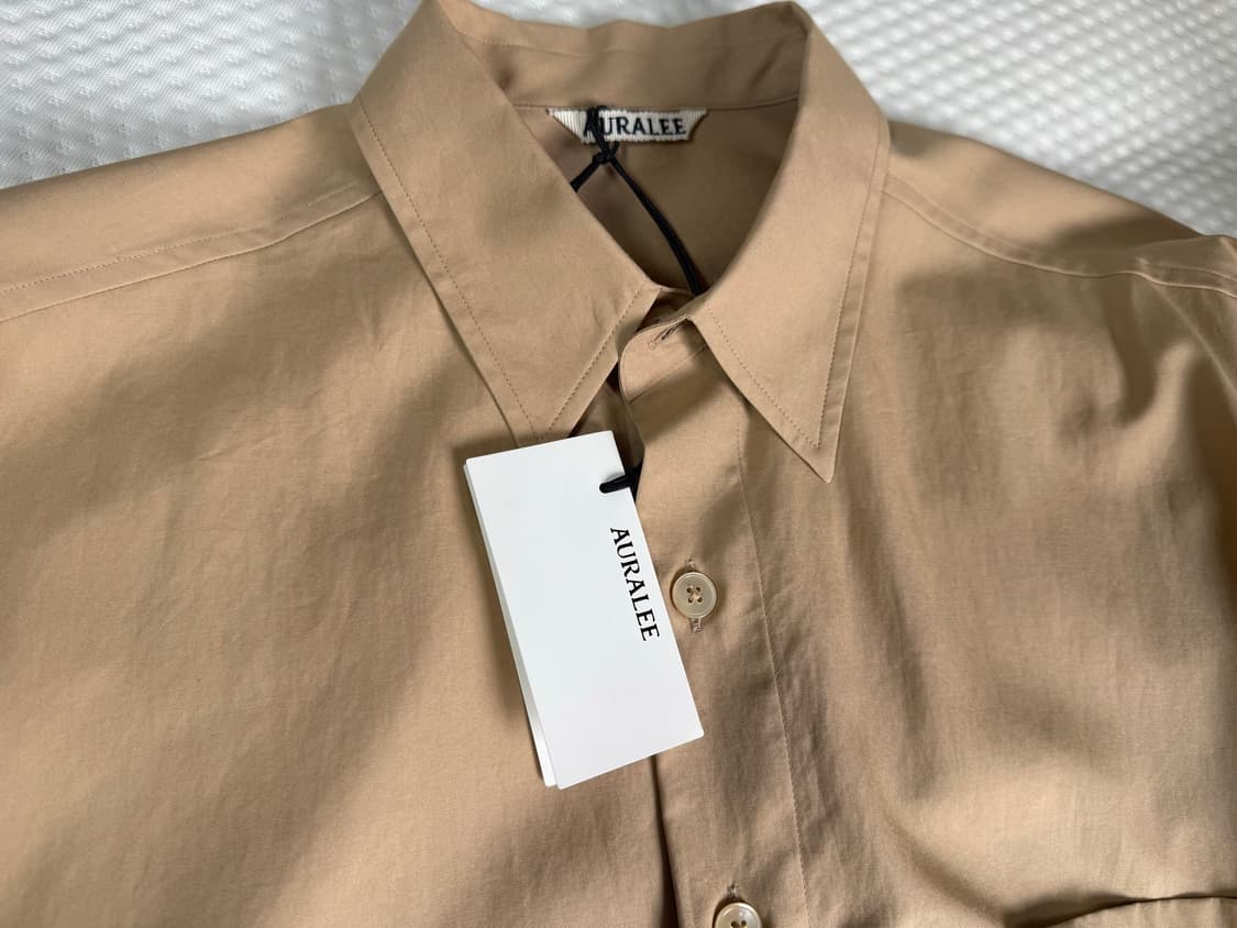 오라리 WASHED FINX TWILL BIG SHIRT 4사이즈 상품이미지3