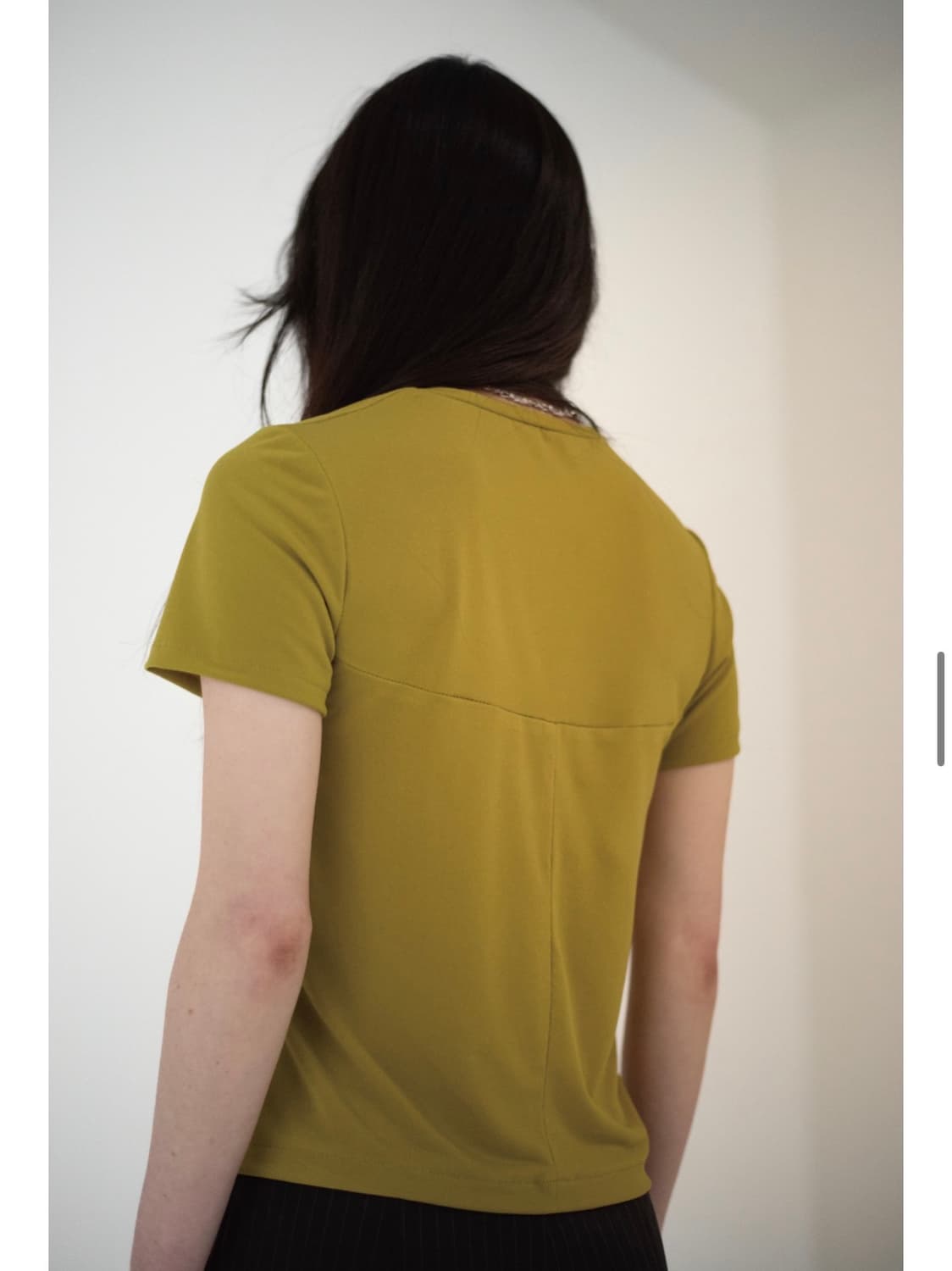 티크 teak 슬림 티셔츠 반팔 티 새상품 slim t-shirt 올리브 상품이미지6