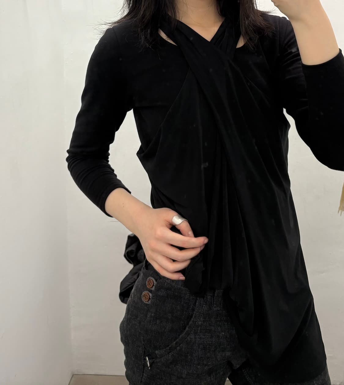 크로스넥 롱 슬리브리스 상품이미지5