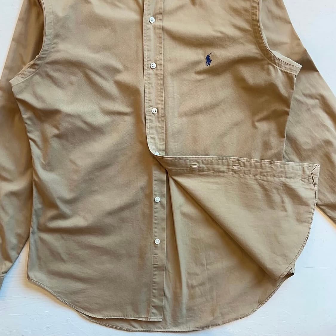 폴로랄프로렌 베이지 솔리드 셔츠 상품이미지5