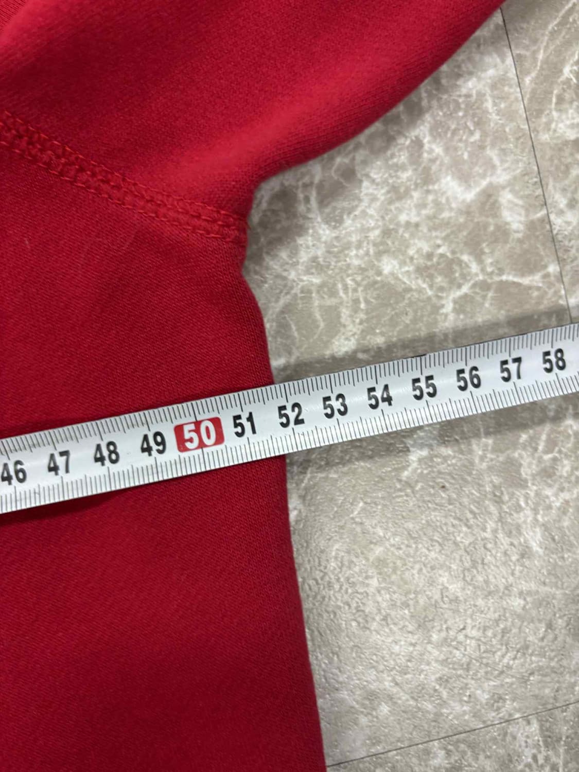 후아유 y2k 레드 올드스쿨 스웻 후드집업 희귀져지(L) 상품이미지5