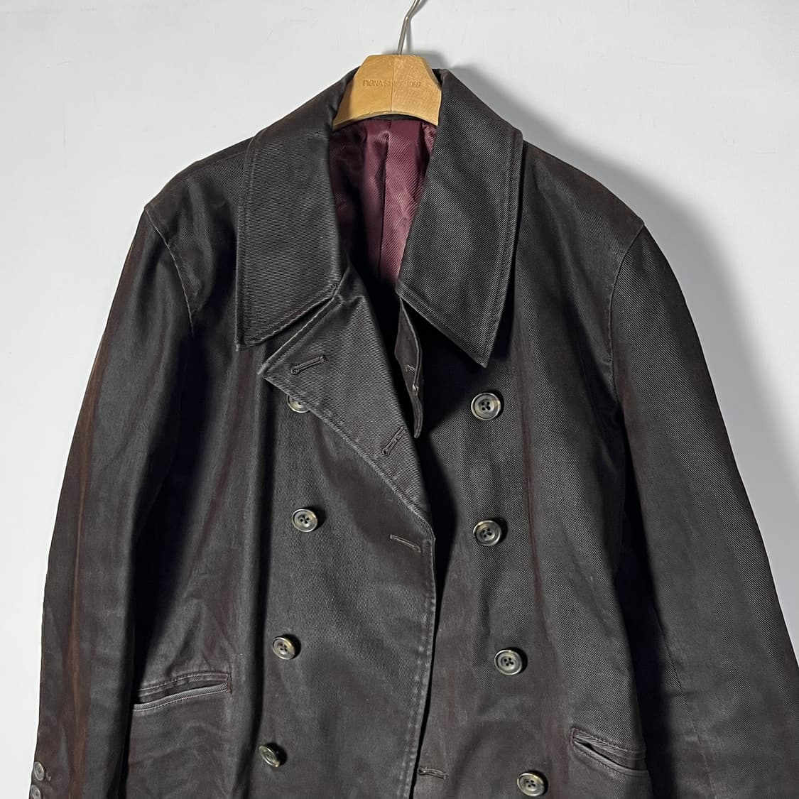 [Tornado Mart] 토네이도 마트 왁싱 더블브레스트 피코트 상품이미지3