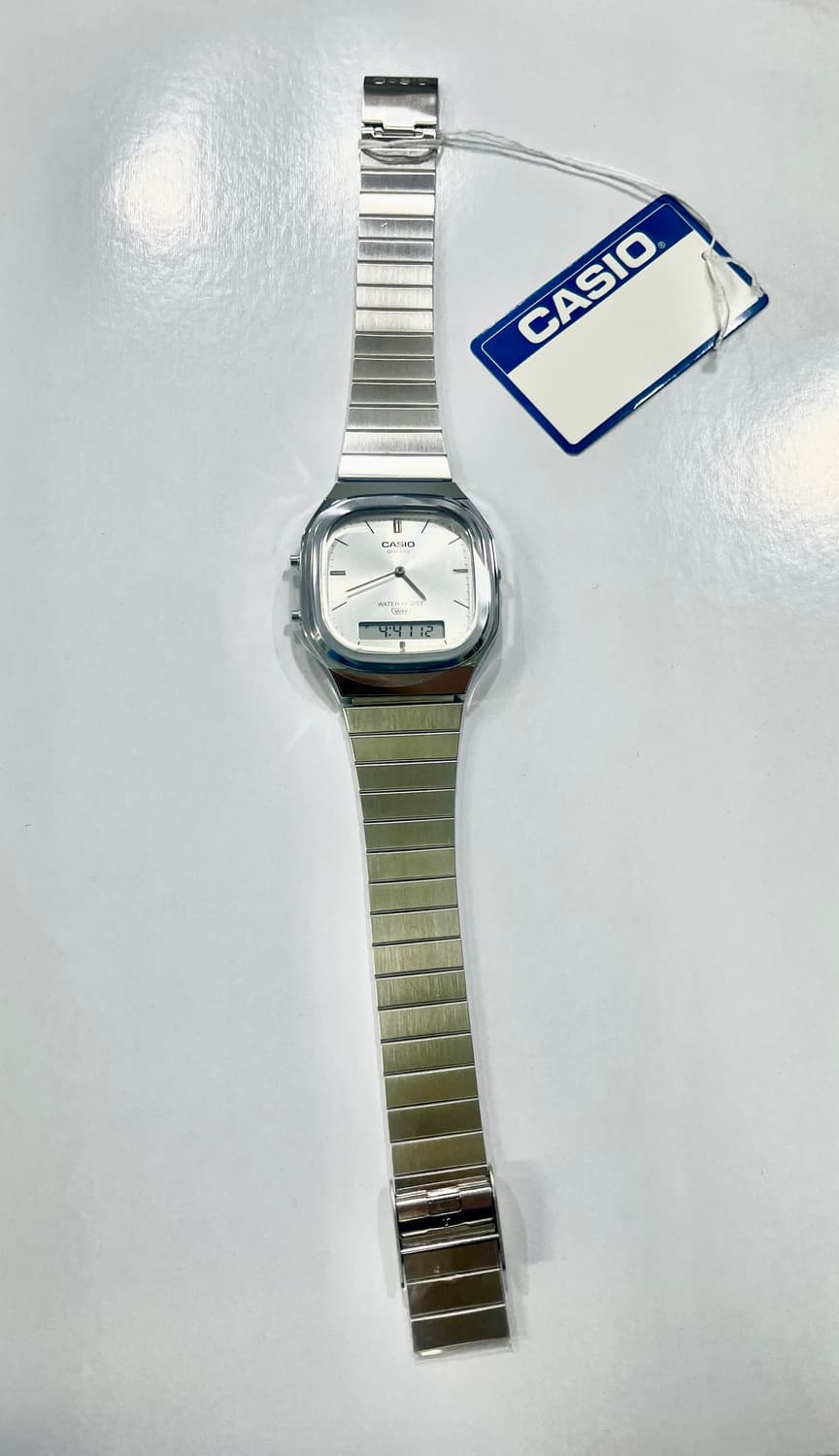 카시오 메탈 스퀘어 화이트 시계 새상품 :) 상품이미지6