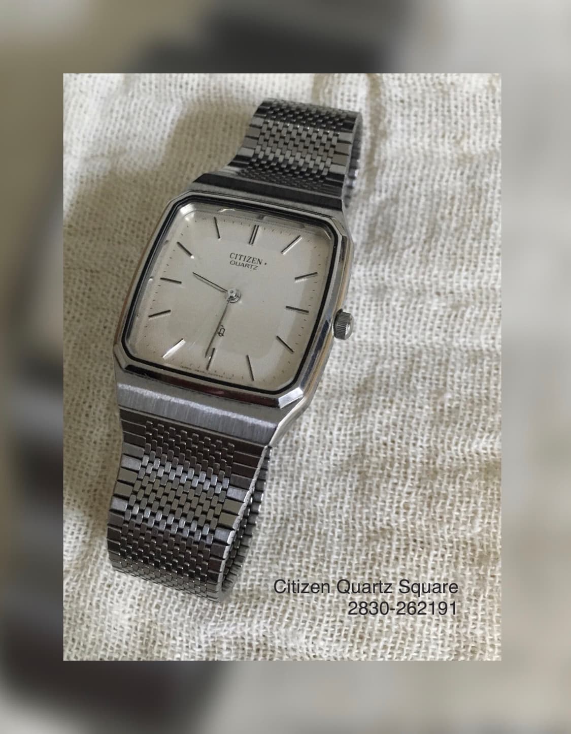 1990s Citizen Quartz Square 빈티지 시계 상품이미지2