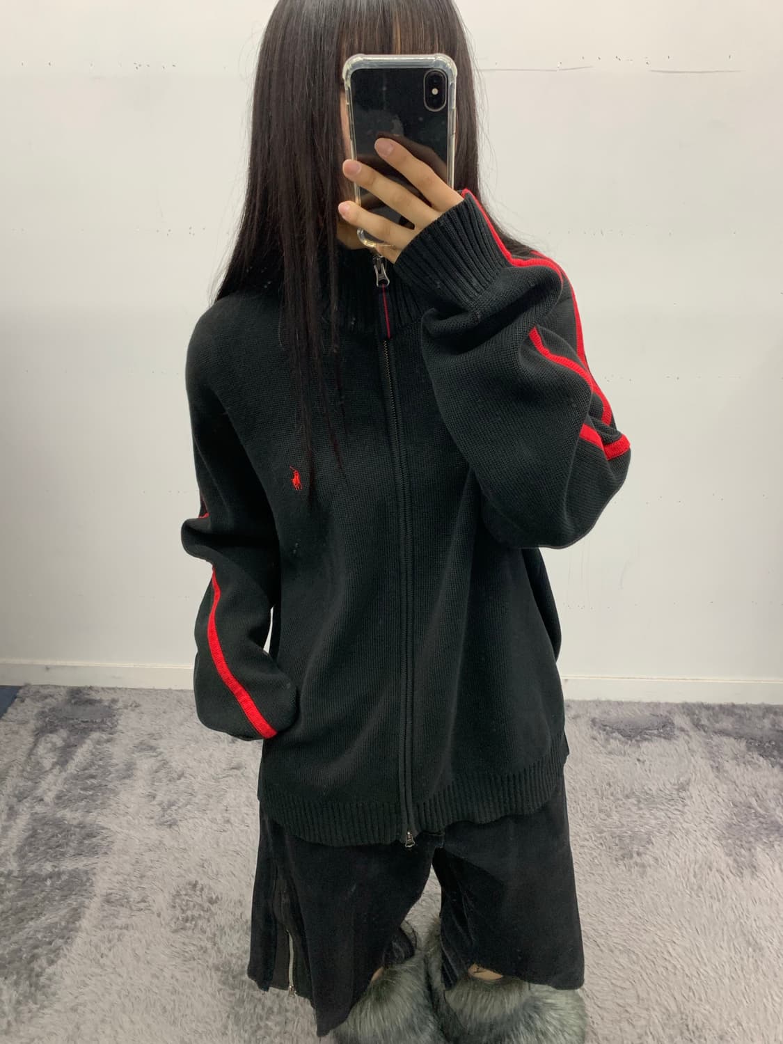 폴로 니트 투웨이 집업 상품이미지2