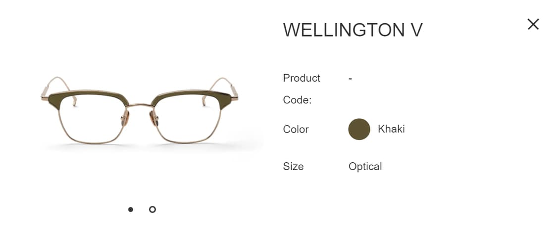 이세이 미야케 x 금자안경 웰링턴 V 하금테 안경 0056 상품이미지7