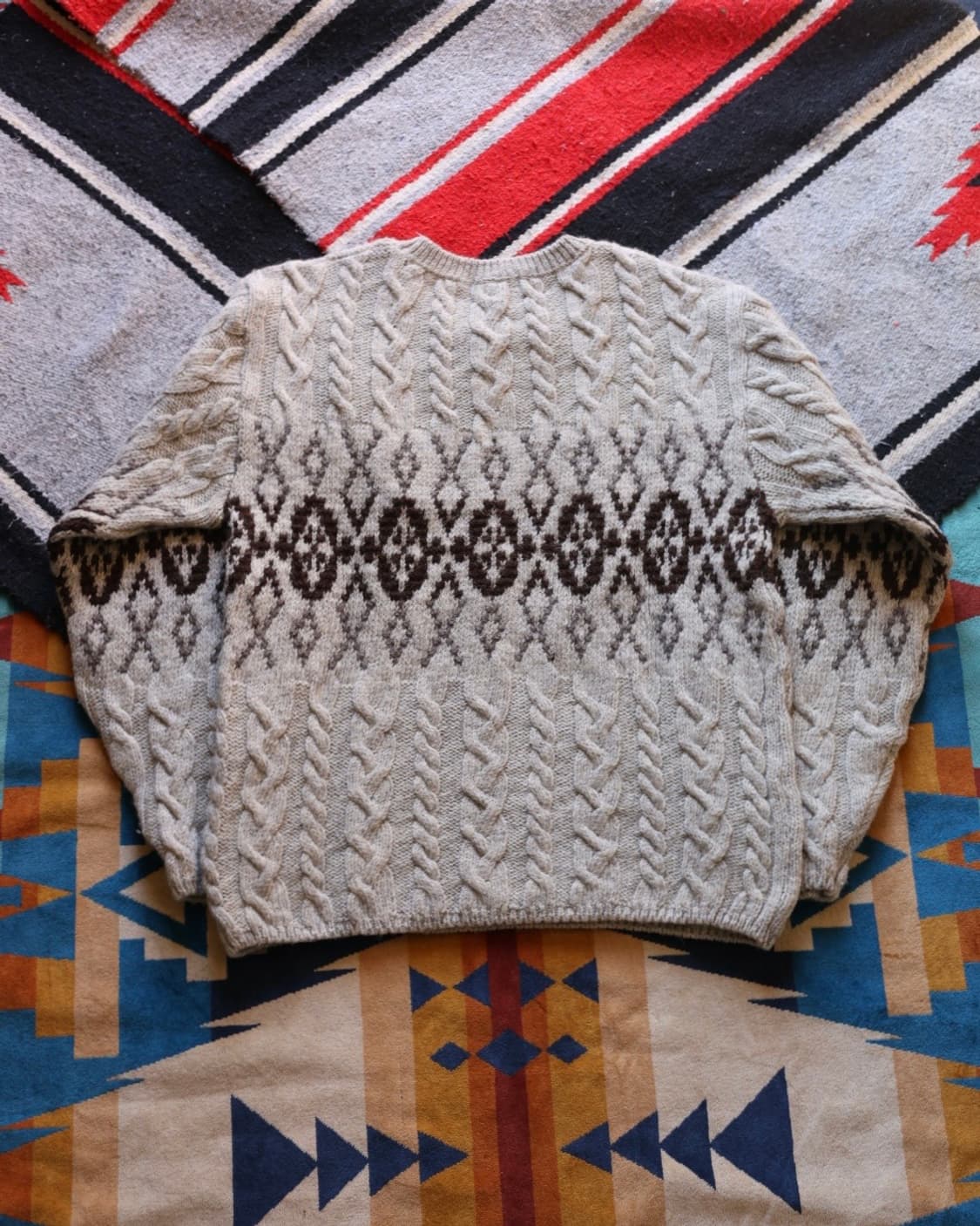 엘엘빈 80s 패어아일 믹스 피셔맨 니트 상품이미지9