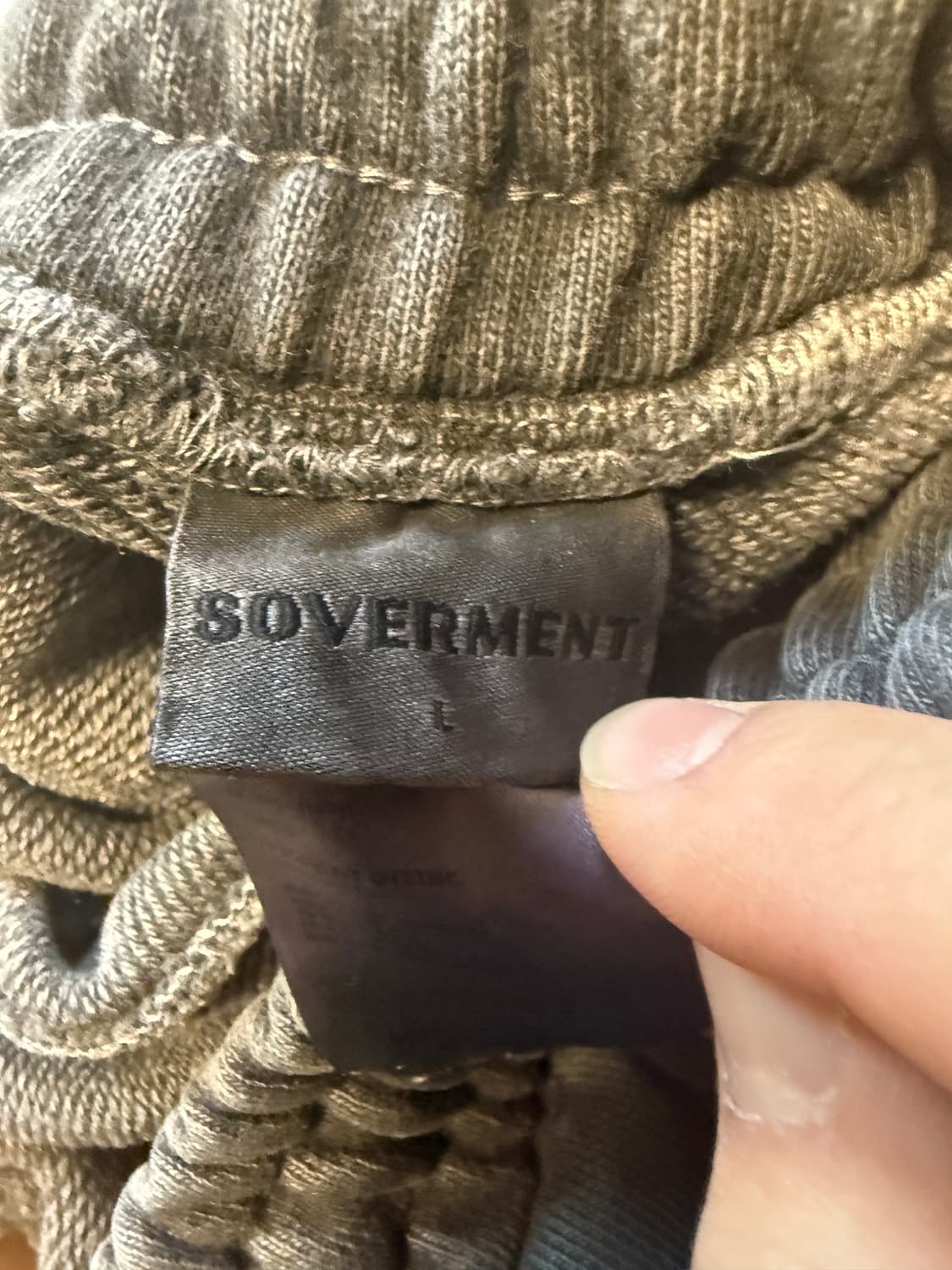 [새상품] 소버먼트 피그먼트 조거 차콜 L 상품이미지4