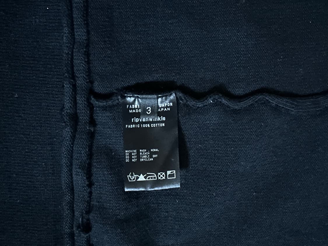 립반윙클 비대칭 하드 스웻 집업 자켓 3사이즈 상품이미지4