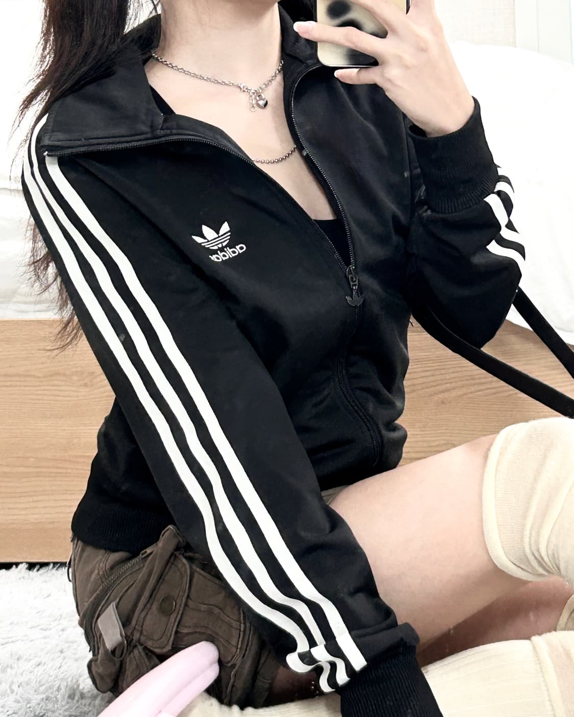 아디다스 빅로고 블랙 파이어버드 져지 상품이미지5