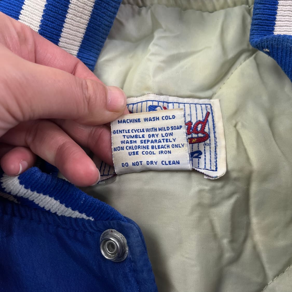 100 스타터 la 다져스 더그아웃 스타디움 바시티 자켓 상품이미지4