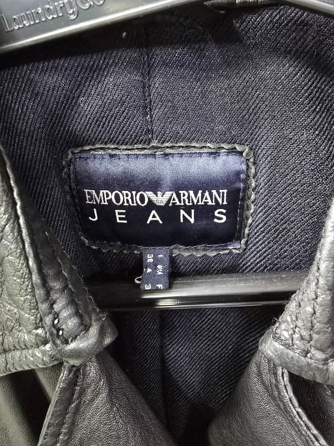 엠포리오 아르마니 블랙 가죽 라이더 자켓 (1237) 상품이미지3