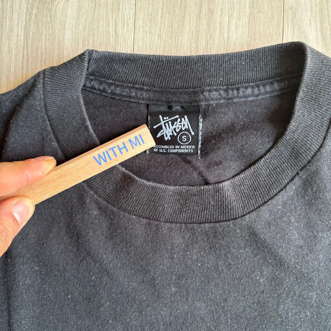 스투시 빈티지 반팔 티셔츠 블랙 스컬 프린팅 (Stüssy)  상품이미지2