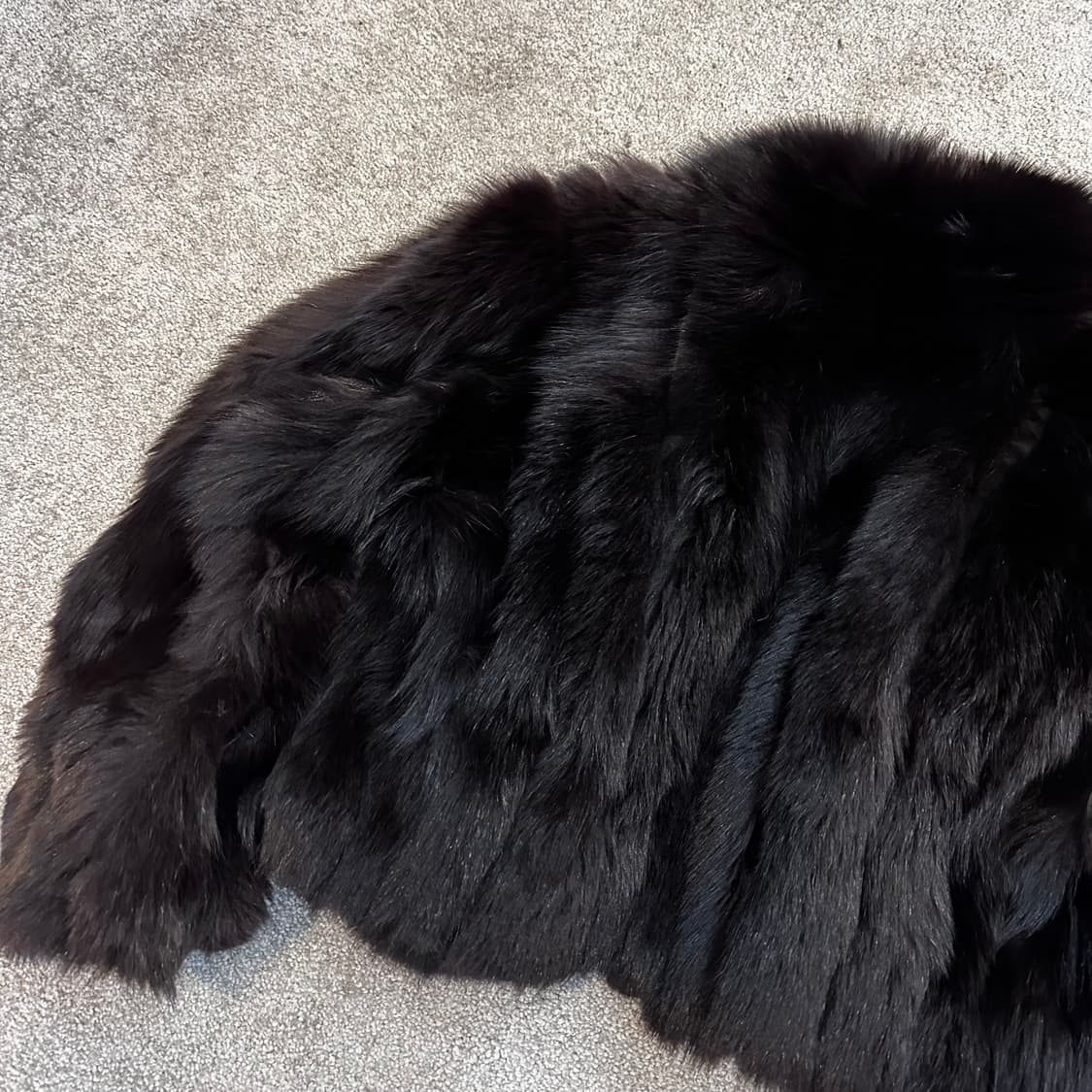 빈티지 블랙 크롭 사가폭스 퍼자켓M 상품이미지8