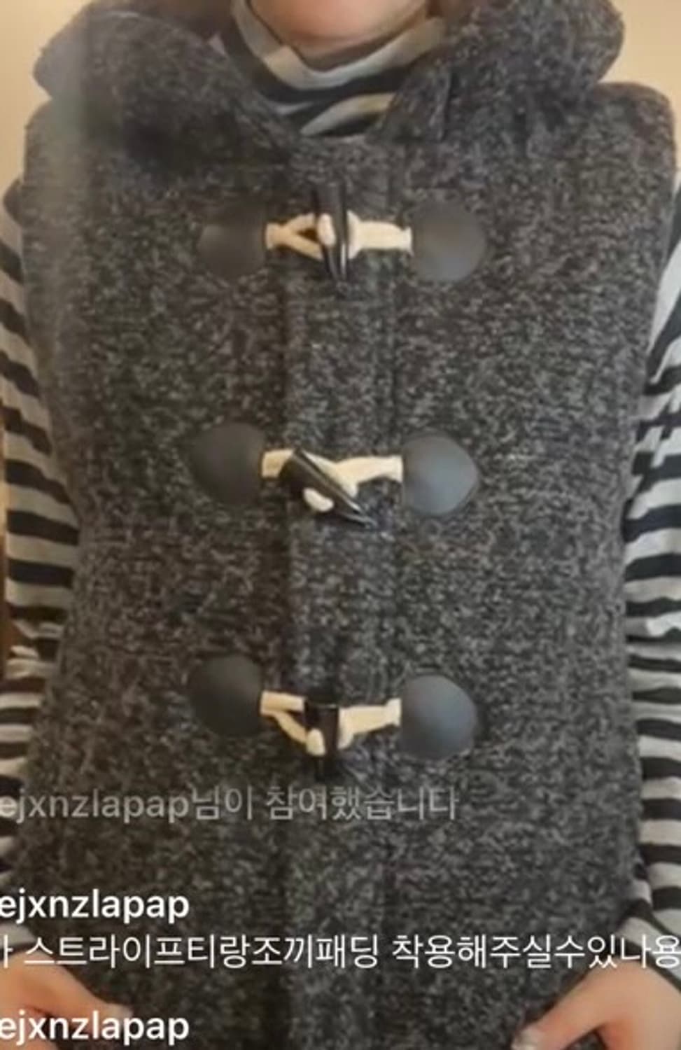 duffle sleeveless coat  상품이미지2