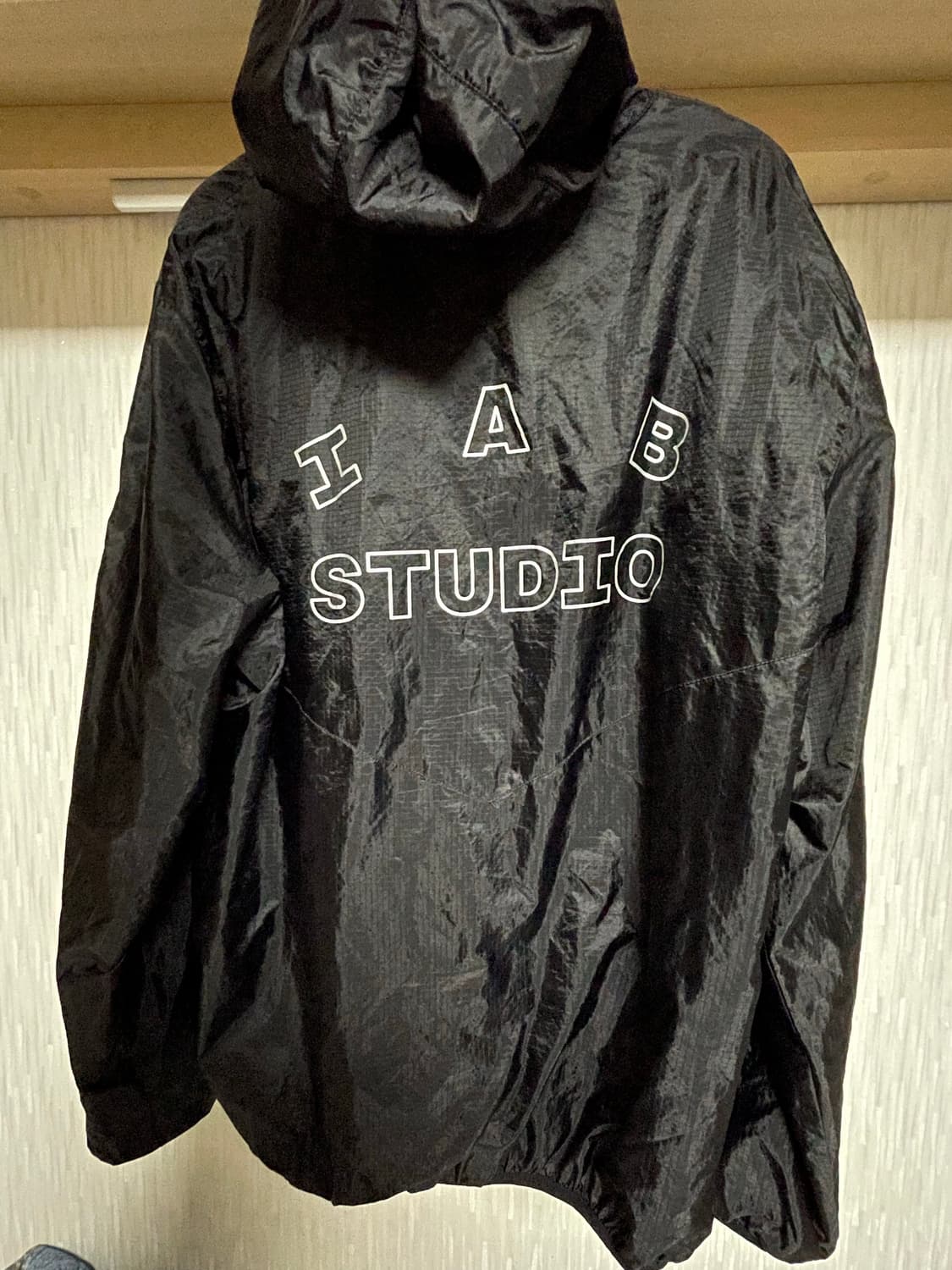 아이앱 스튜디오 립스탑 윈드 자켓 블랙 상품이미지4