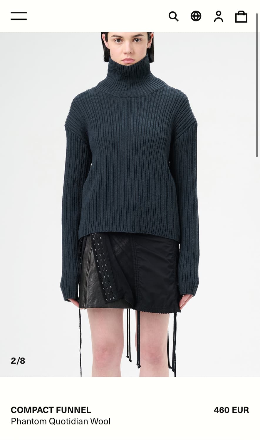 [34,36]아워레가시 COMPACT FUNNEL 니트 상품이미지7