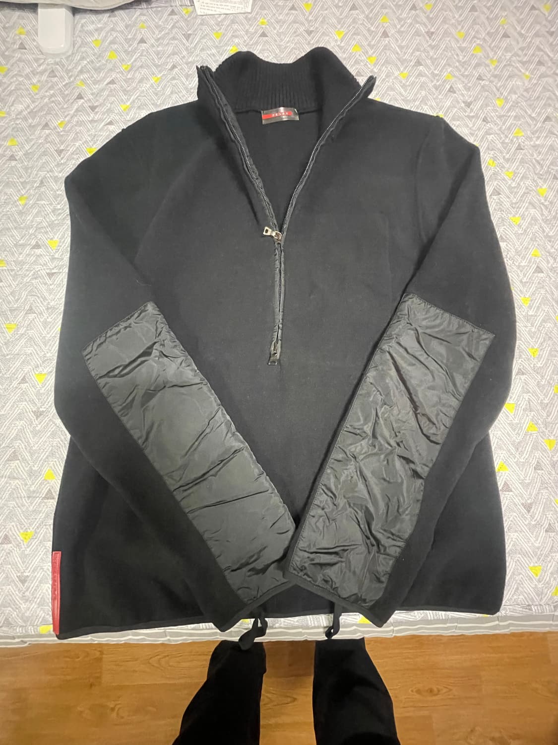 00s 프라다 스포츠 후리스 하프집업 L 상품이미지5