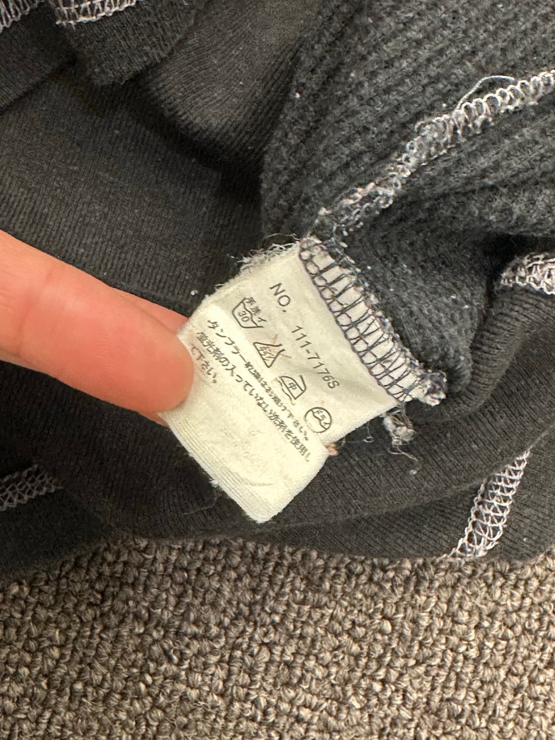 M)In the Attic vintage 여성 와플 레이어드 7부 롱슬리 상품이미지6