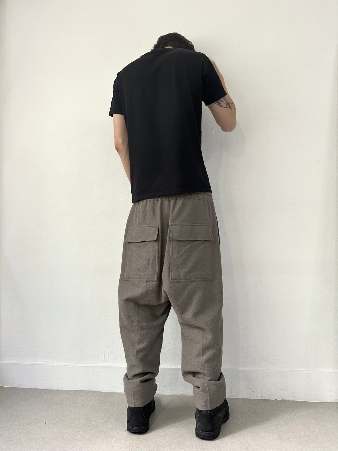 릭오웬스 17FW 글리터 알파카 사루엘 팬츠 상품이미지2