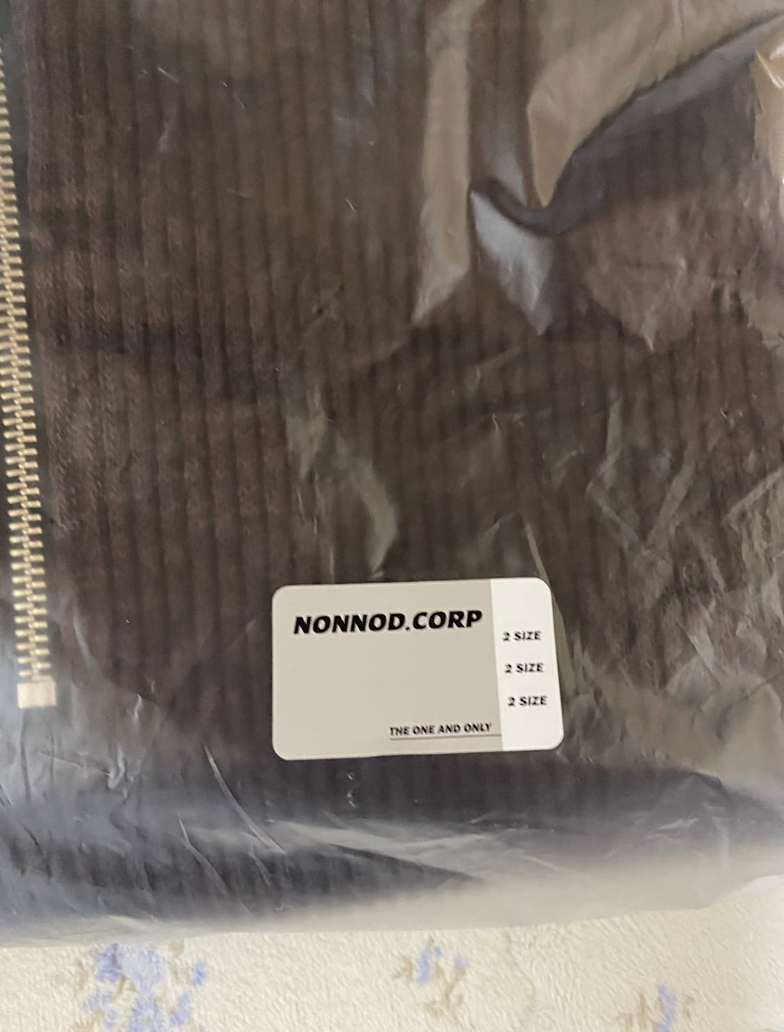 [2] 논노드 하프집업 니트 브라운 상품이미지3