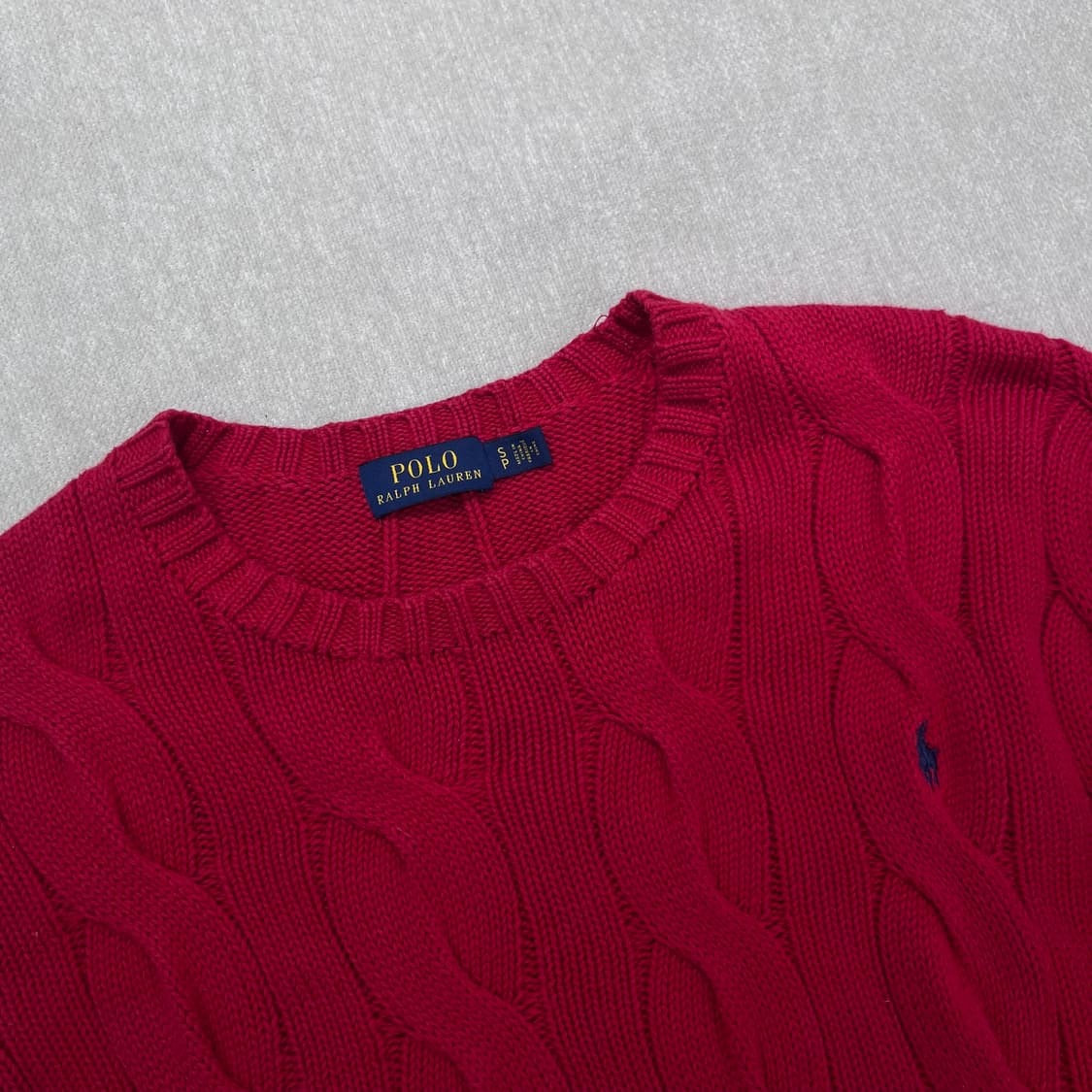 W 95 폴로 랄프로렌 커프스 꽈배기 니트 상품이미지2