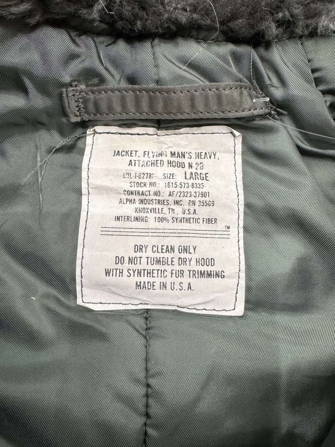 L)알파인더스트리 빈티지 N2B USA 상품이미지4