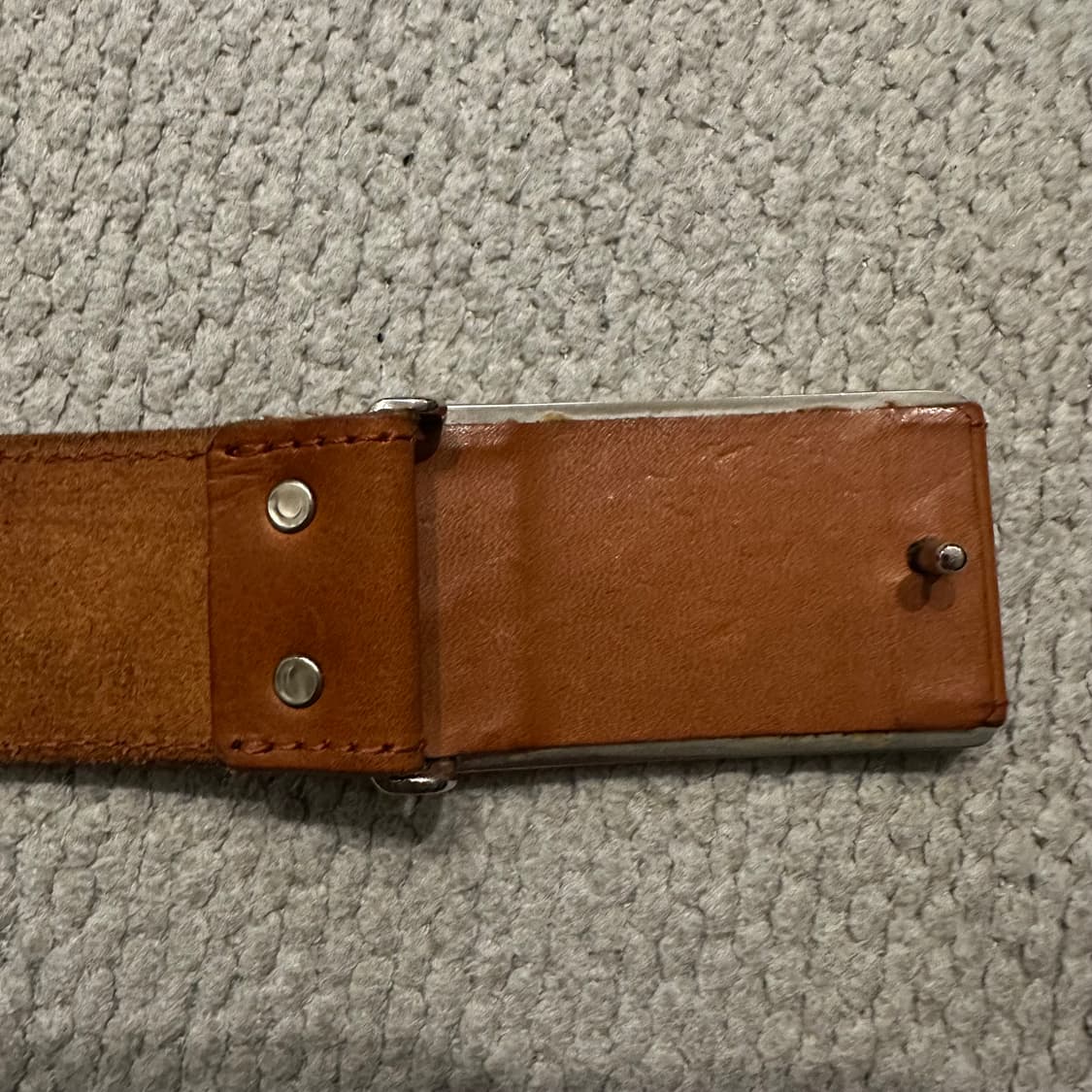 90s 이세이 미야케 레더 벨트 상품이미지4