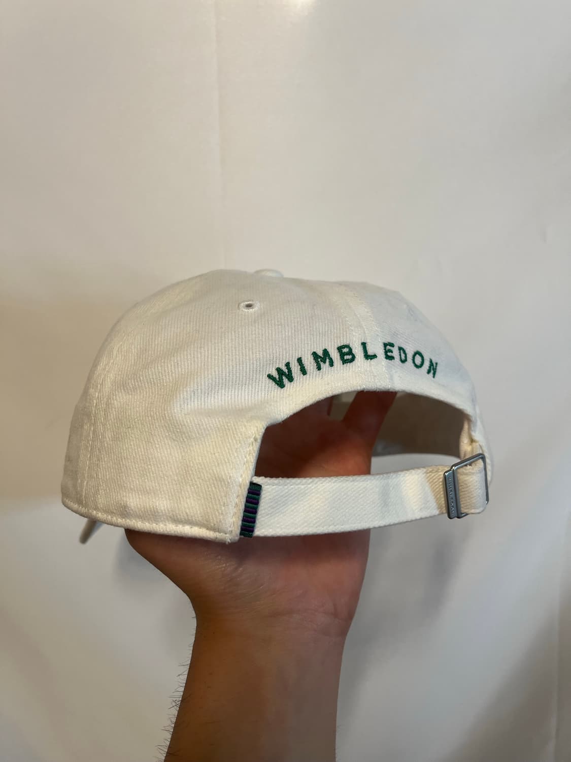 WIMBLEDON 윔블던 빈티지 프로모 테니스 자수 6패널 캡 모자 상품이미지5