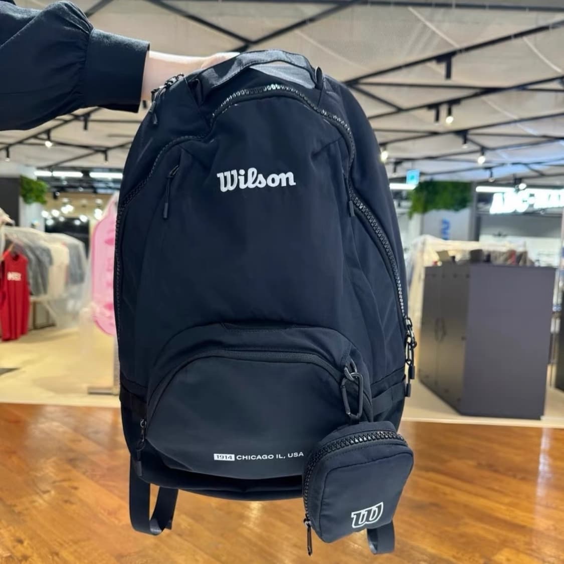 윌슨 wilson UNI 이지 테니스 백팩 블랙 상품이미지1