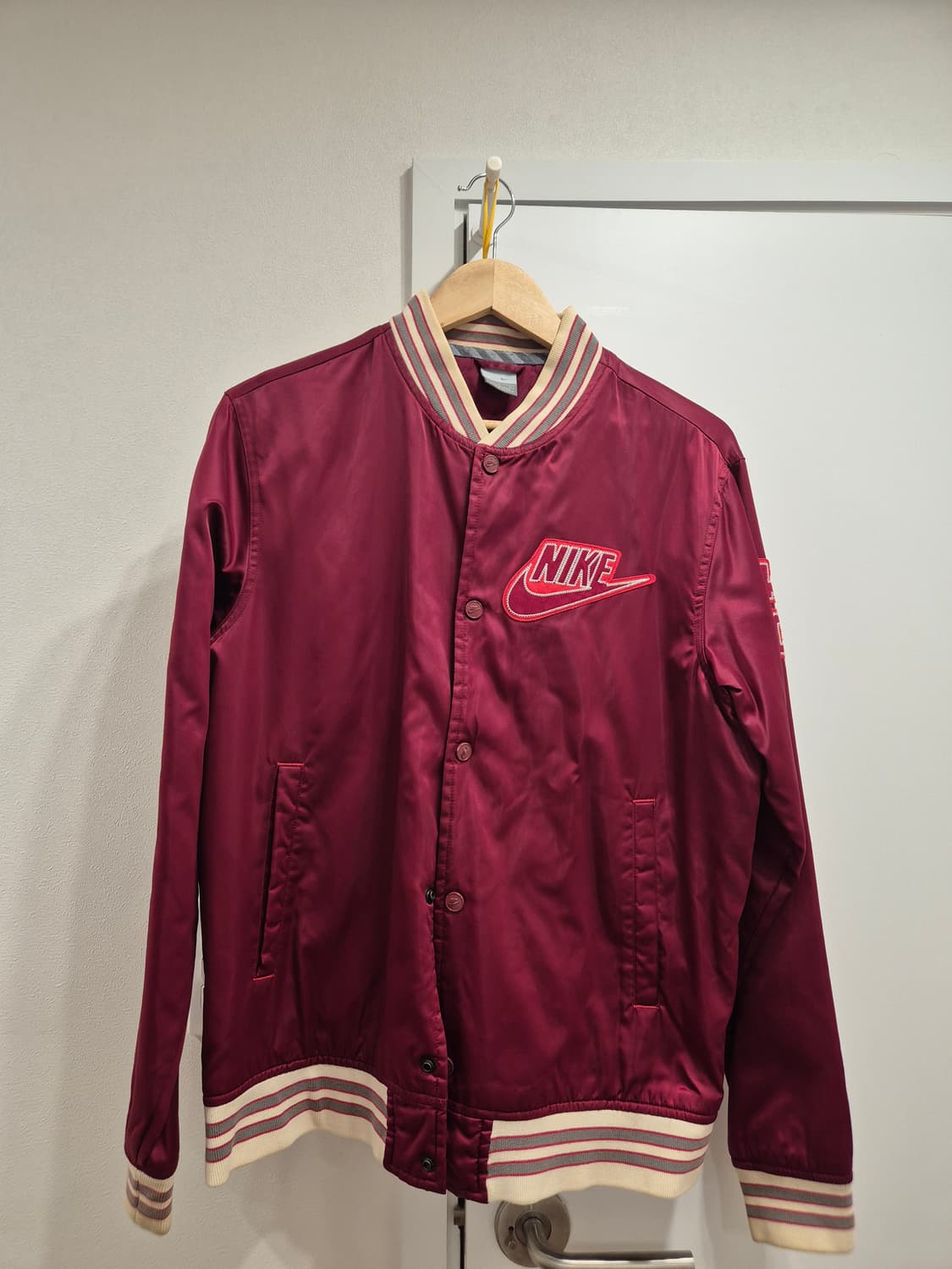 나이키 야구 점퍼 와인레드 2000년대 상품이미지1